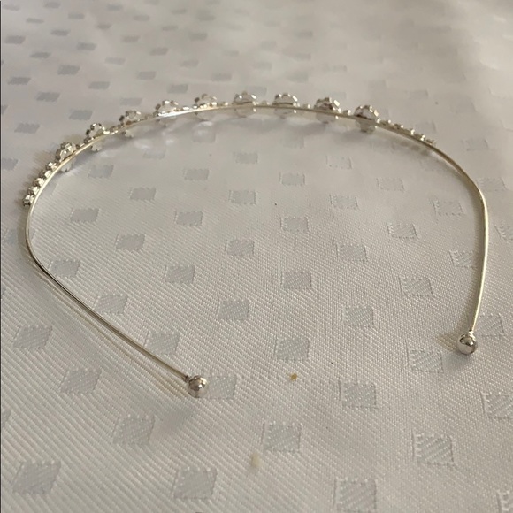 Rhinestone Silver Pink Headband - Picture 3 of 3